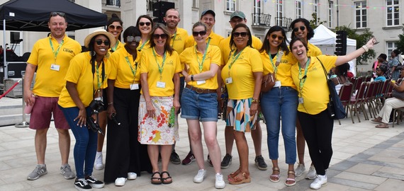 The staff team at the Windrush Festival in 2023. 