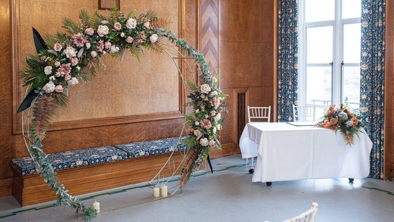 Waltham Forest Town Hall wedding setup