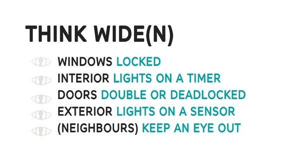 A graphic saying: WINDOWS INTERIOR DOORS EXTERIOR (N)EIGHBOURS