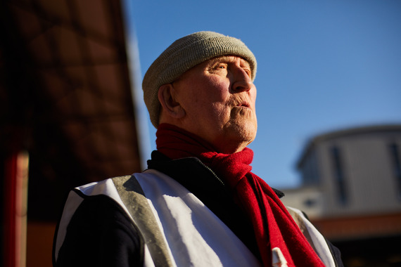 Leyton Orient legend, Harry, reacting to a football game.