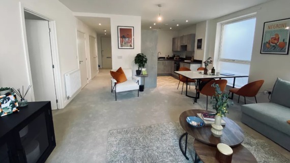 a photo of the inside of a Marlowe Estate flat
