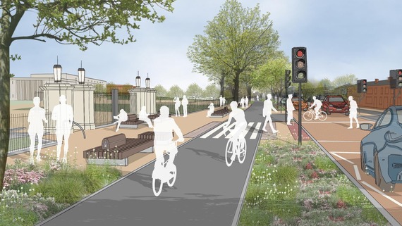 A visualisation of the Forest Road works