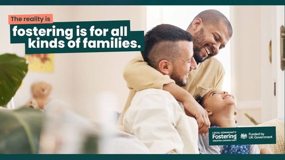 A banner reading: The reality is, foserting is for all kinds of families