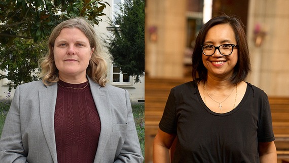 Cllr Grace Williams  Leader of Waltham Forest Council and  Averil Pooten-Watan Co-Chair of Waltham Forest Borough of Sanctuary 