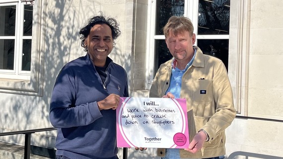 A photo of Cllr Khevyn Limbajee and Cllr Clyde Loakes