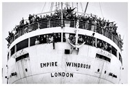 Empire Windrush arriving Tilbury Docks