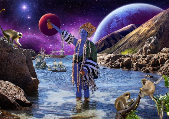 Alberta Whittle, Celestial Meditations II, 2017. © the artist. Courtesy of Alberta Whittle and Copperfield, London.