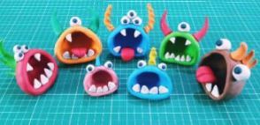 Monster clay crafts