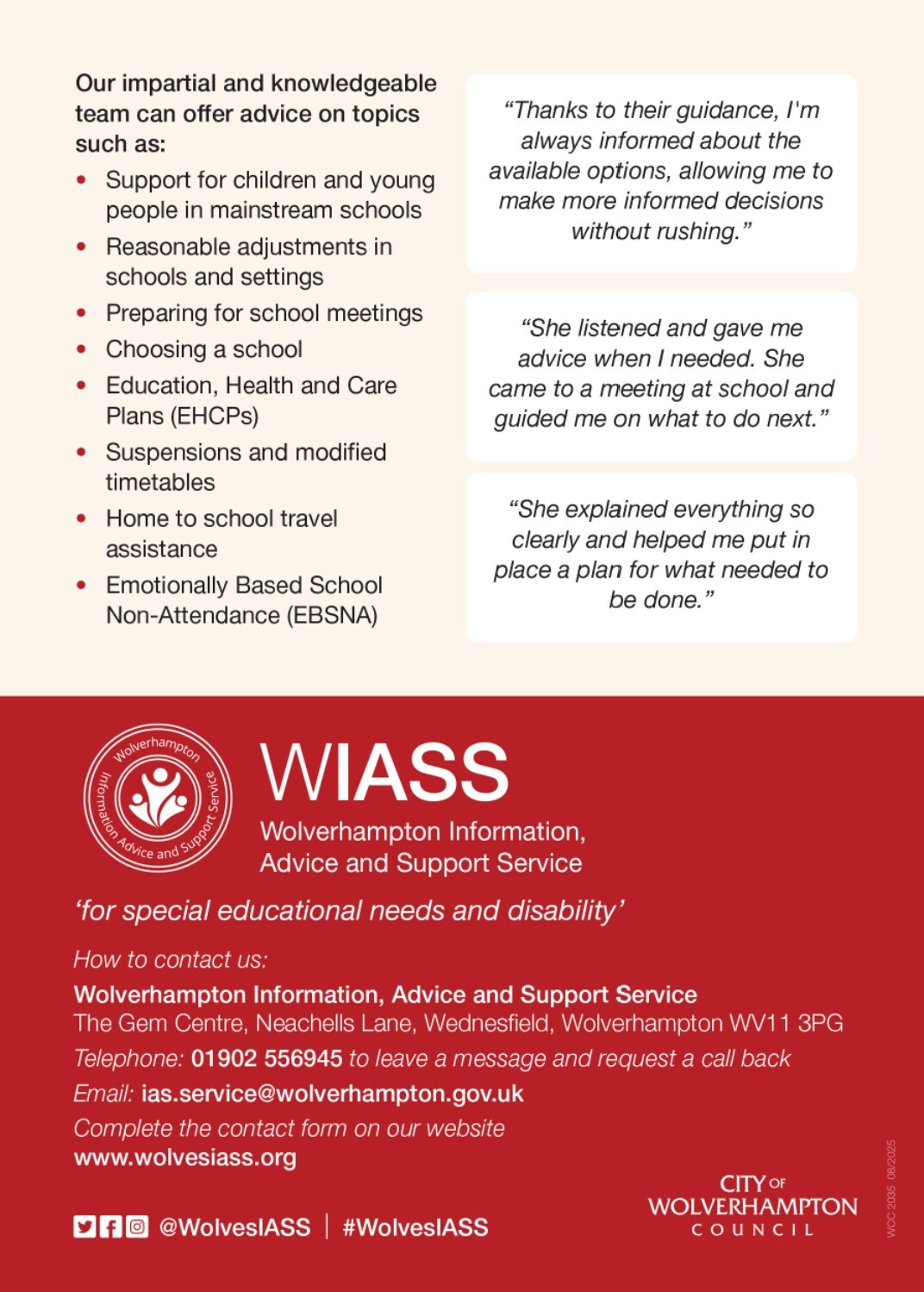 SEND Surgery Cherry St Flyer p.2