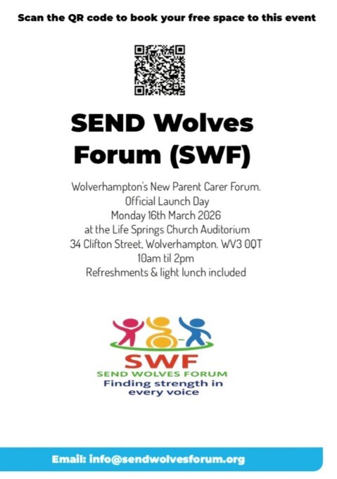 Wolves parent carer forum 16.03.26 launch 