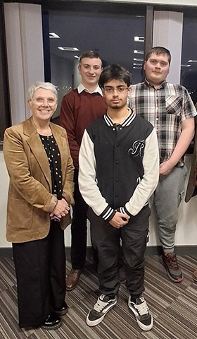 Youth Councillors at Bilston Board 