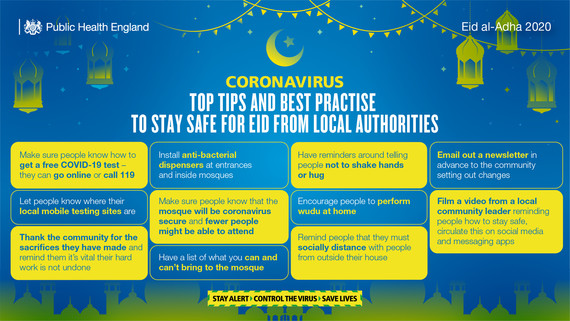 Stay Safe during Eid Graphic