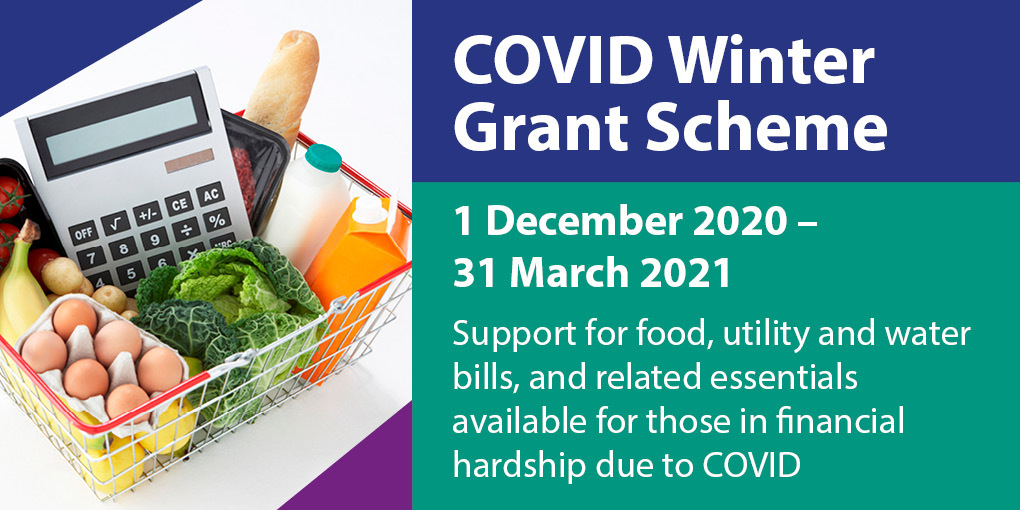 COVID Winter Grant banner