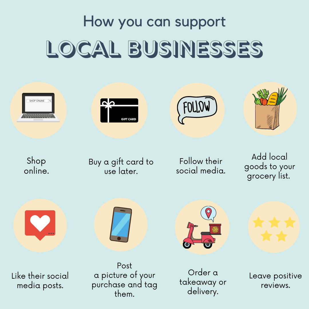Ways to support local businesses
