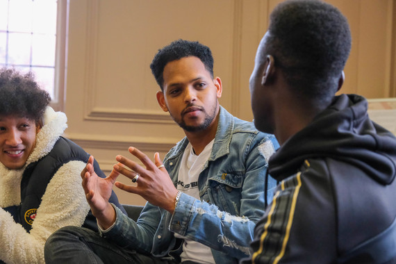 Young people take part in a workshop with our Children's Services team