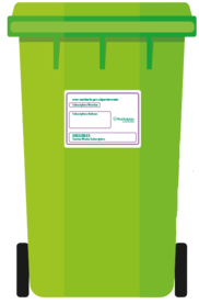 subscribed garden waste bin