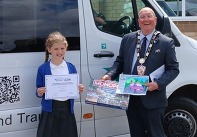 Chloe and Cllr Billy Drummond 
