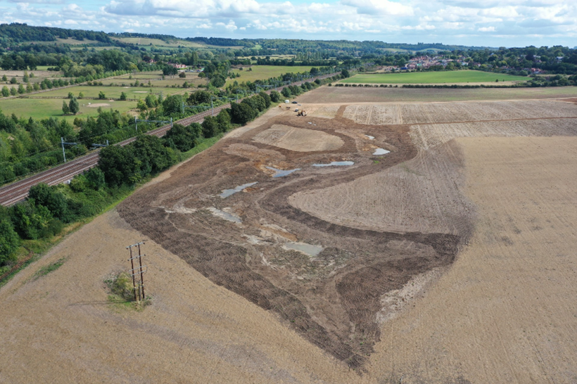 ARK wetland project Sulham estate