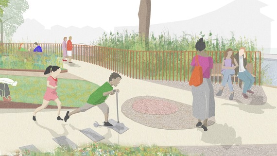 Transforming Newbury’s Wharf as Peace Garden works begin