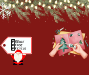 Turn old Christmas cards into Christmas gift tags