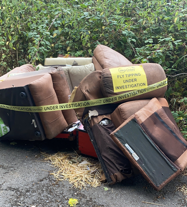 Photo of fly tipping