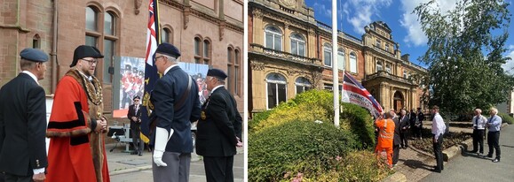 Armed Forces Week and flag-raising ceremonies in Barrow and Penrith