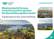 Image reads: Westmorland & Furness Council is proud to sponsor the Special Recognition Award