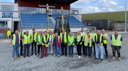 Work underway on £870,000 ground improvements at Penrith’s Frenchfield Stadium 