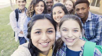 Group of teenagers