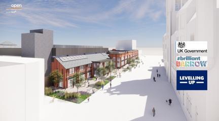Visual of Barrow town centre regeneration