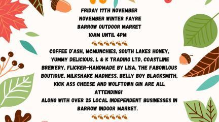 Come to Barrow’s November Winter Fayre