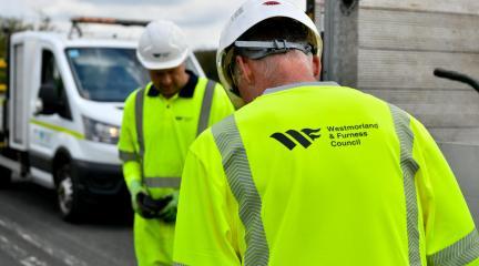 Westmorland and Furness Council Highways workers