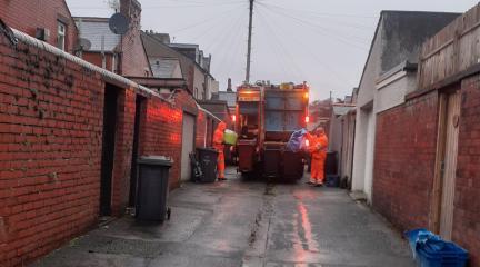 Bin collection workers
