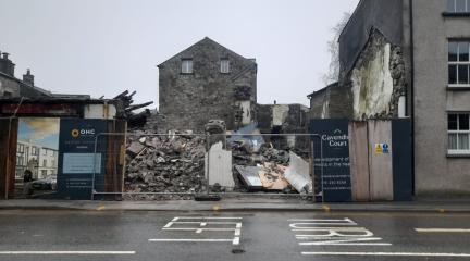 Dangerous structure safely demolished in Kendal