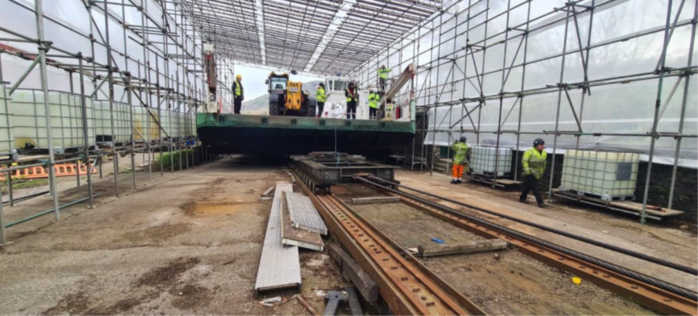Windermere Ferry in winch