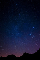 dark starry skies over Ambleside