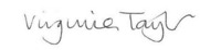 Cllr Virginia Taylor signature