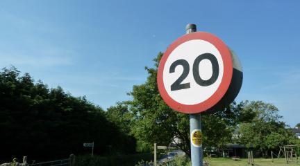 A 20mph sign