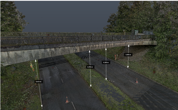 3D point scan of the bridge