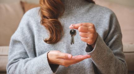 Woman with House Key
