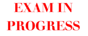 Exam in progress