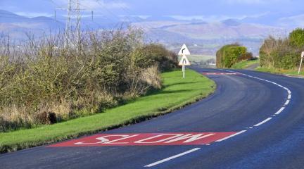 A595 Tippins Lane resurfaced as a part of Westmorland and Furness Council's 2024/25 capital investment programme