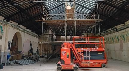 The inside of Kendal Market Hall