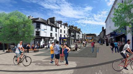 An artist's impression of how Market Place could look