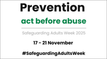 Safeguarding adults week logo