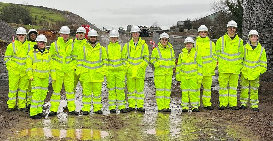 Apprentices step on site to see A595 transformation