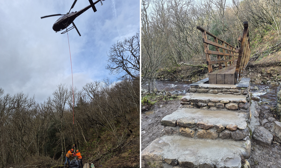 Three bridges replaced on popular route thanks to countryside access team