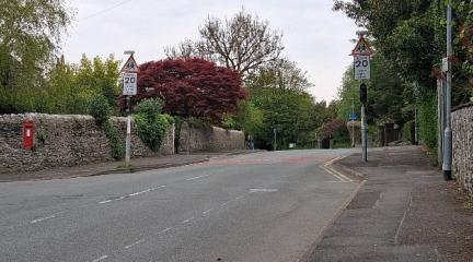 One of the proposed sites for a zebra crossing on Springfield Road in Ulverston, just north of the junction to Springfield Park Road 2