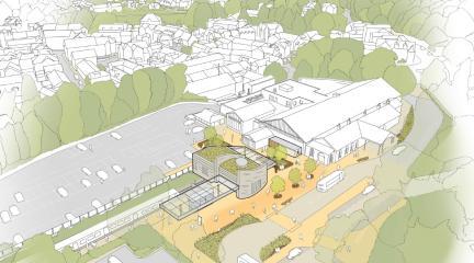 A drawing of how the station could look
