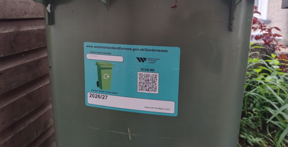 Garden waste collection sticker update